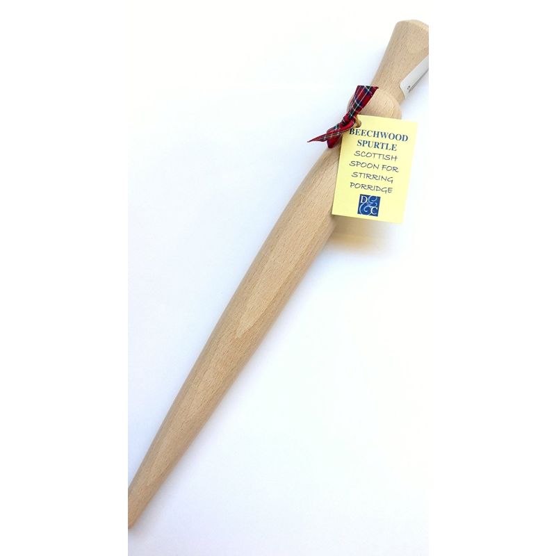 Scottish Gifts Spurtle turned Beechwood Porridge Spurtle UK gifts