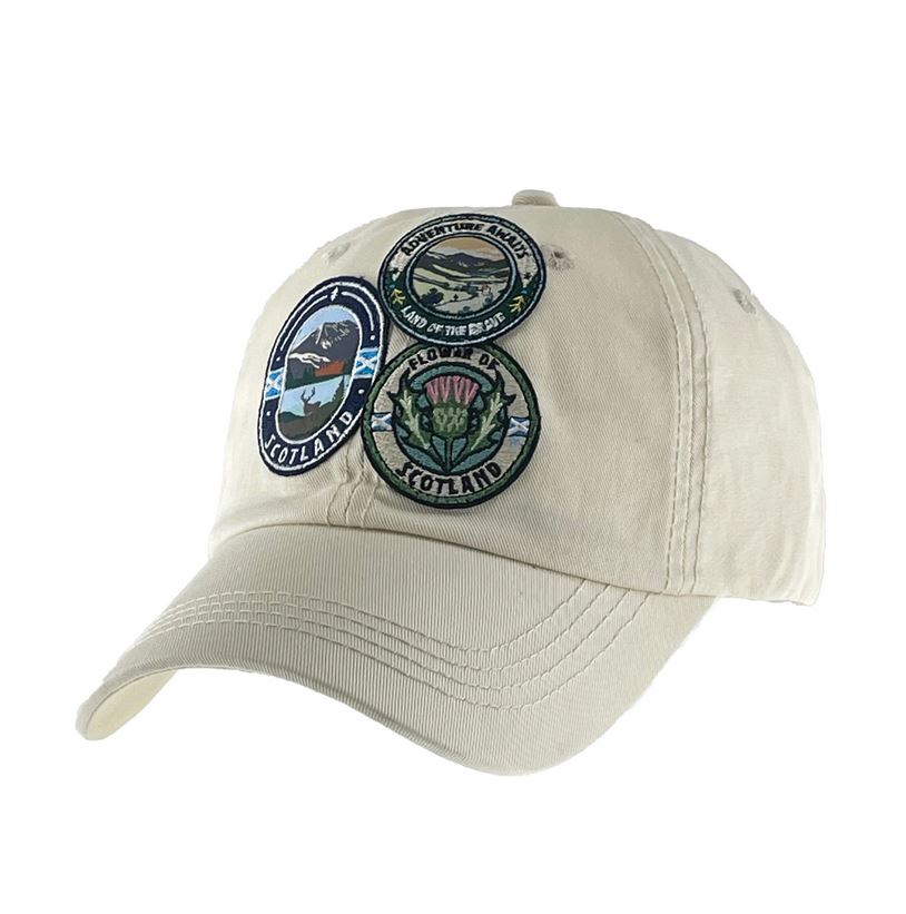 Big Country Flower Of Scotland Patch Cap - Pebble