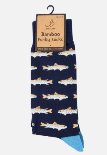 Funky Bamboo Socks - Country Fishing - Size 6-11