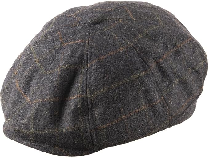 Peaky Stud Blue Tweed Cap
