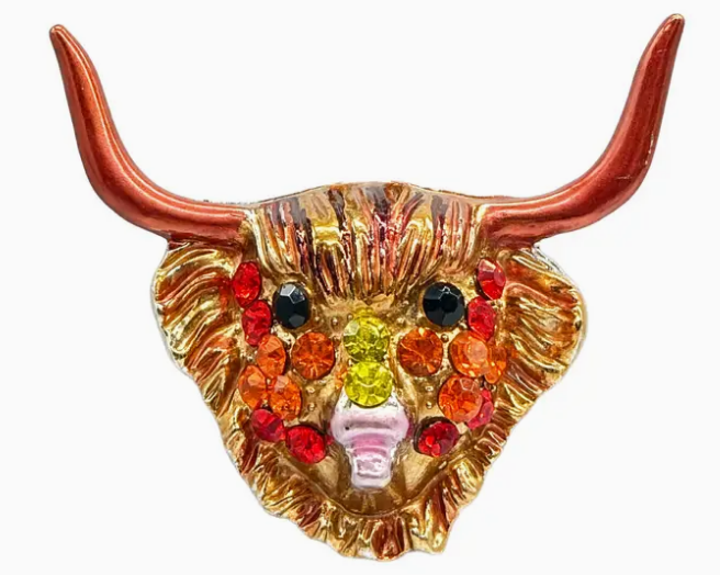 Red Highland Cow Magnet