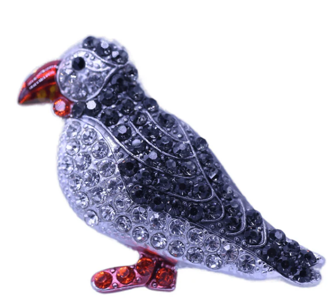 Puffin Diamante Magnet