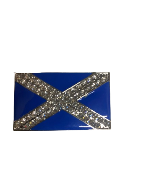 Scottish Saltire Flag Diamante Magnet