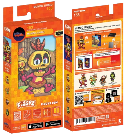 FiGGYZ Banjo Kazooie Mumbo Jumbo 11cm Collectible Pop Magnet