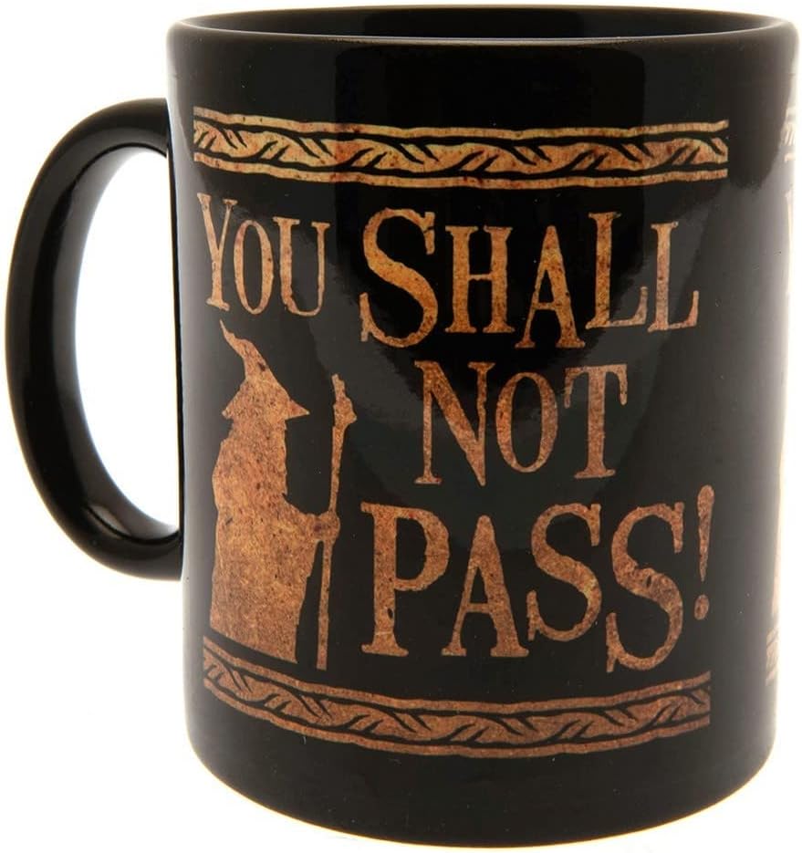 The Lord of The Rings (You Shall Not Pass) Black Mug