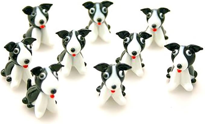 GLASS BORDER COLLIE WITH RED TONGUE (1 SUPPLIED)