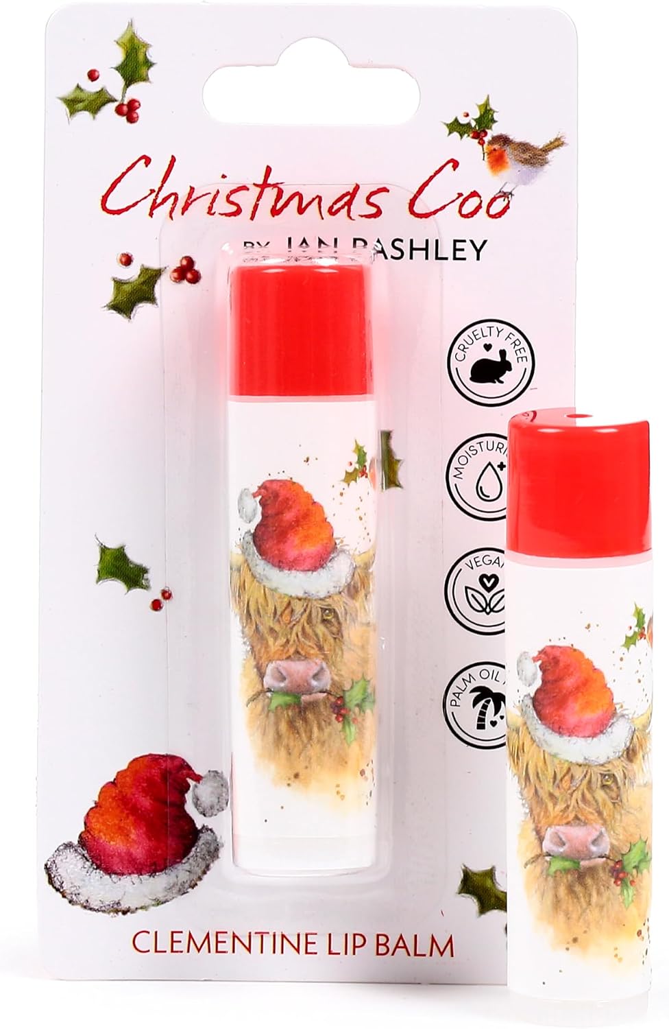 Jan Pashley Christmas Highland Coo Stick Lip Balm