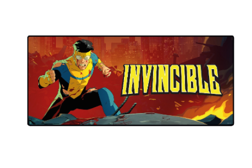 INVINCIBLE (LOGO) GAMING DESK MAT