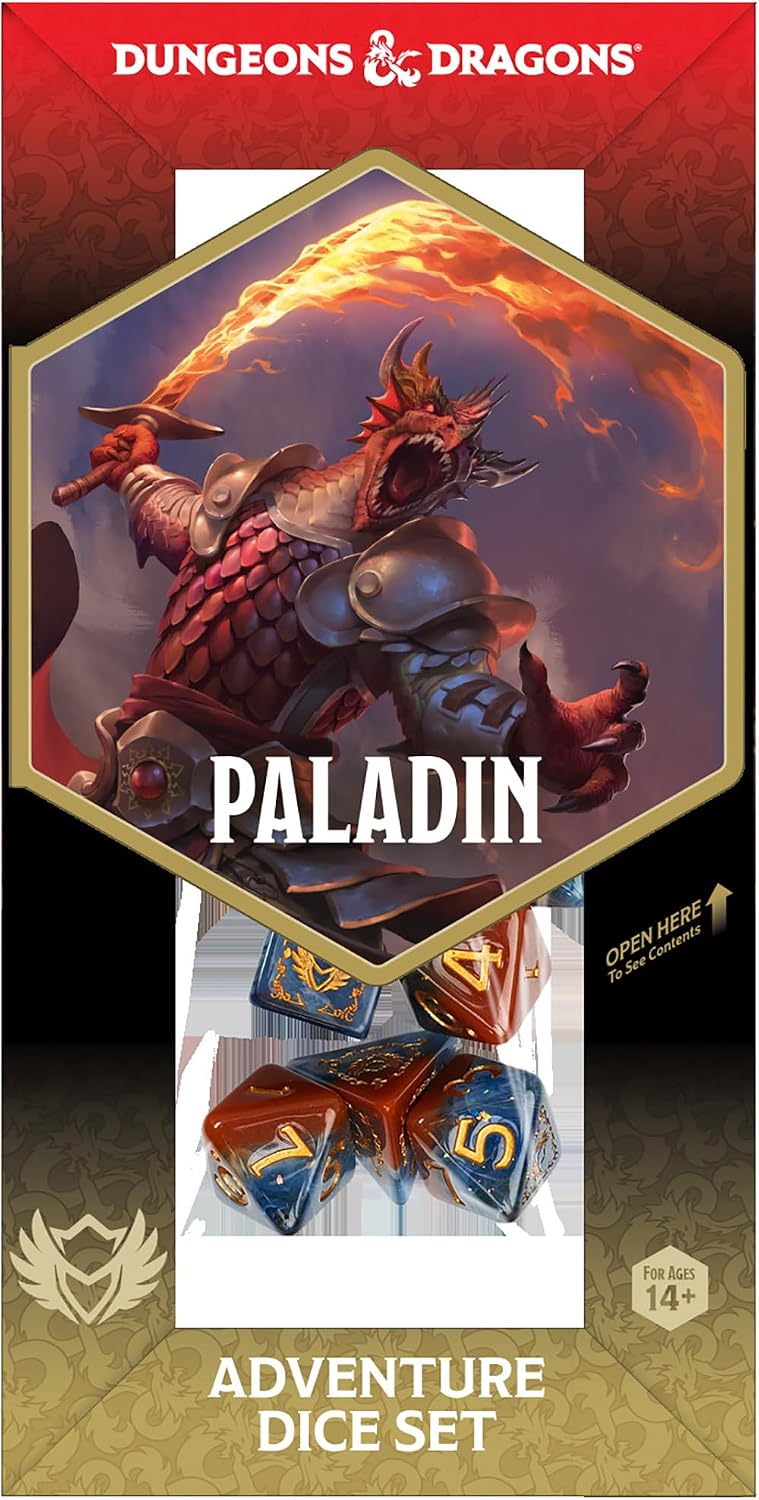 Dungeons & Dragons: D&D Adventure Dice - Paladin: Orange & Blue