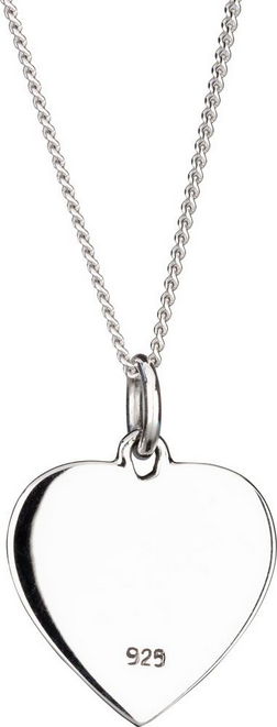 Outlander Heart Celtic Necklace crafted from 925 Sterling Silver