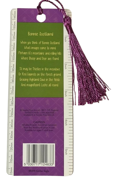Edinburgh Castle Lenticular Bookmark Ruler