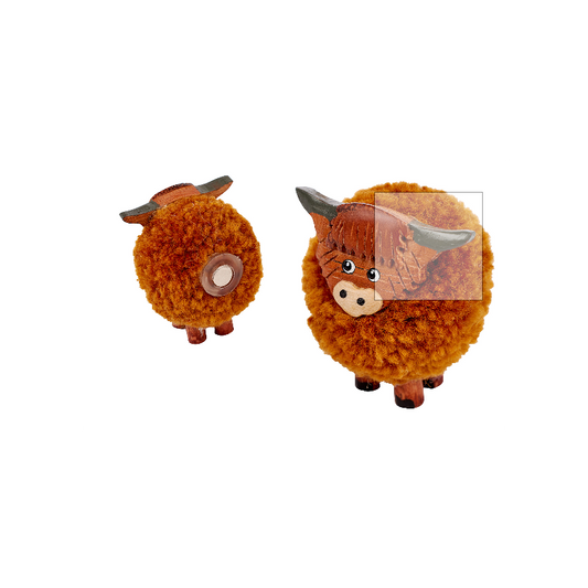 HIGHLAND COW POM POM MAGNET (1 SUPPLIED)