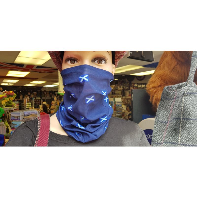 Scotland Saltire Flag Multiway Snood Unisex Bandana