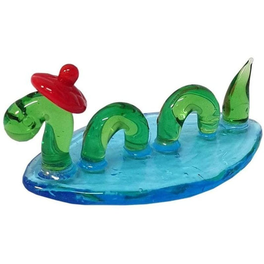 Miniature Glass Nessie Loch Ness Monster Ornament