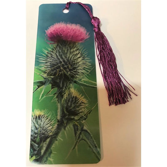 Scottish Thistle Lenticular Bookmark Ruler