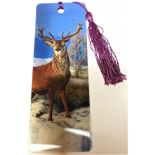 Scottish Stag Lenticular Bookmark Ruler
