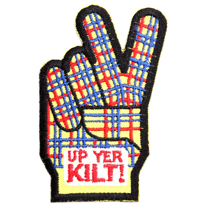 "Up Yer Kilt!" Fabric Patch