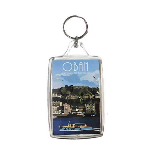 Oban Keyring - McCaigs Tower View