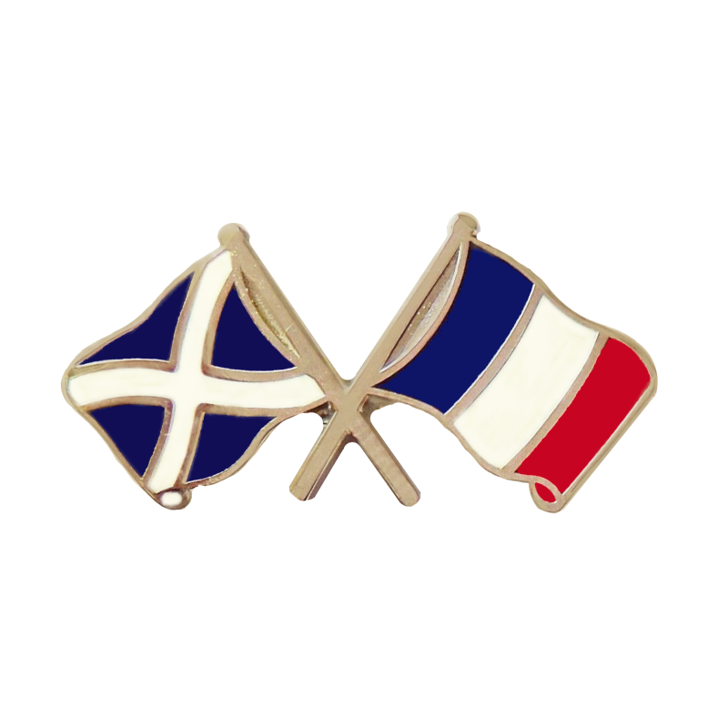 Scotland & France Friendship Pin Badge