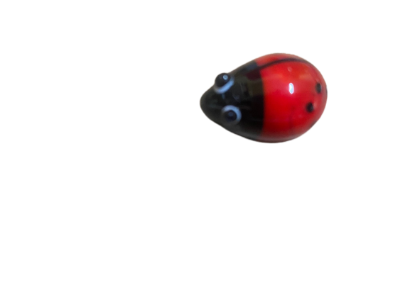 Mini Glass Ladybird Ornament