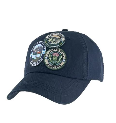 Big Country Flower Of Scotland Patch Cap - Navy