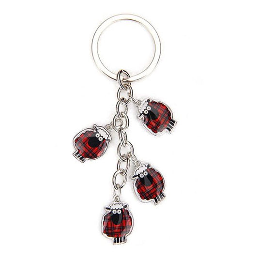 Tartan Sheep Multi Keyring