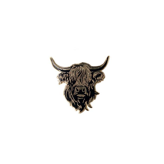 Heilan Coo Enamel Magnet - Black & Gold