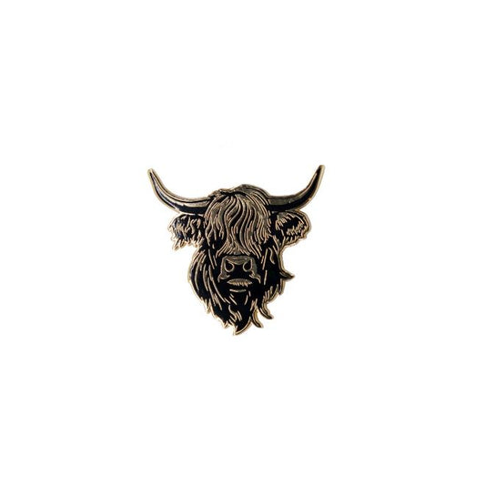 Heilan Coo Enamel Magnet - Black & Gold