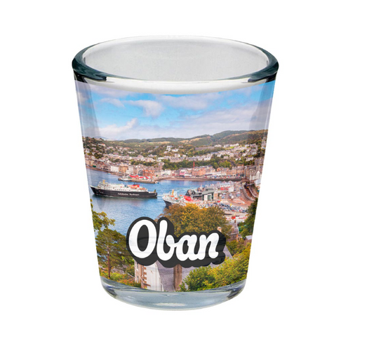 Oban Picture Shot Glass