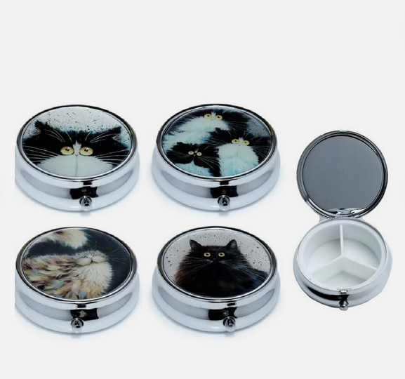 KIM HASKINS CATS PILL BOX ***(1 SUPPLIED)***