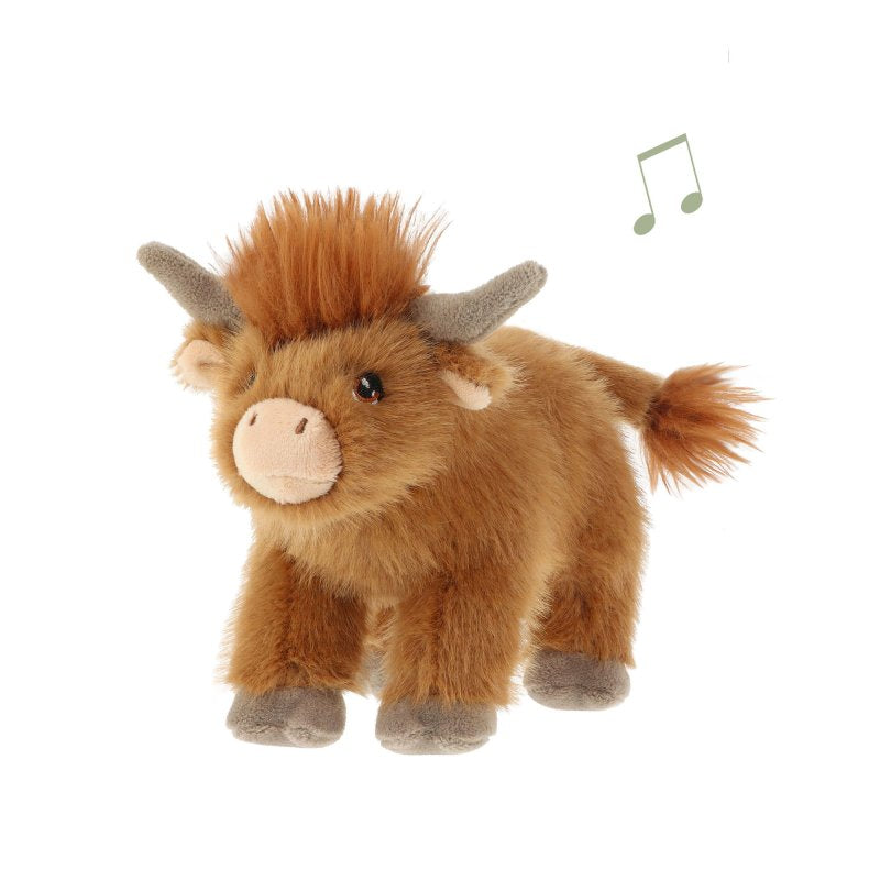 14cm Keeleco Enchanted World Highland Cow Bag Charm