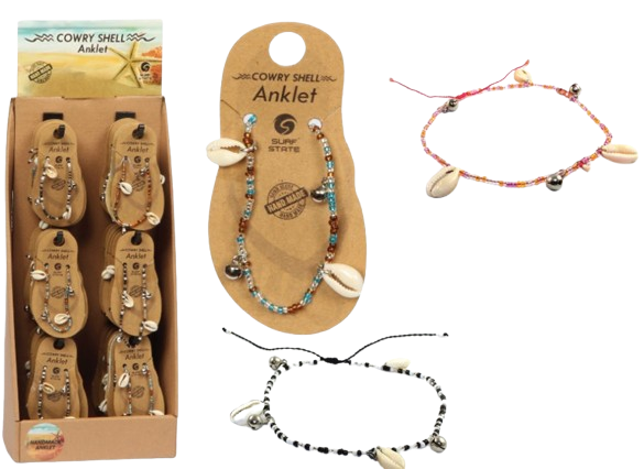 Deluxe Cowrie Shell Anklet (1 SUPPLIED)