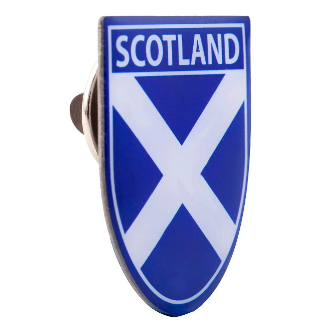 Scotland Saltire Shield Pin Badge