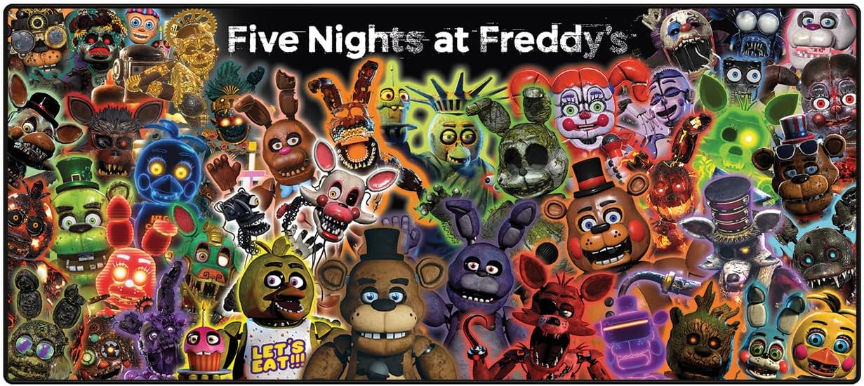 Five Nights At Freddy's (Glow Montage) Desk Mat 81cm X 36cm