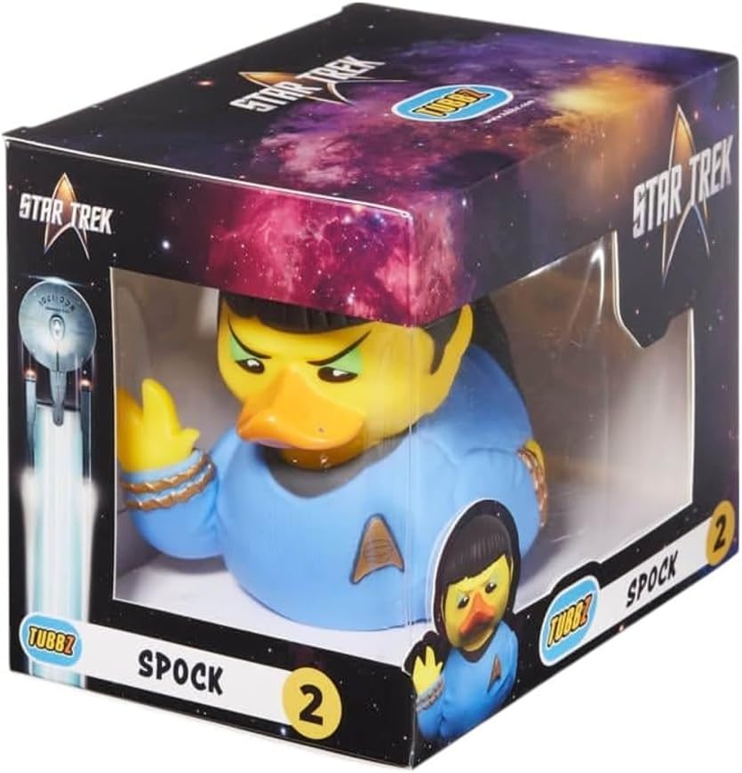 TUBBZ: Star Trek - Spock Vulcan Officer Rubber Duck Collectable Toy 9 cm