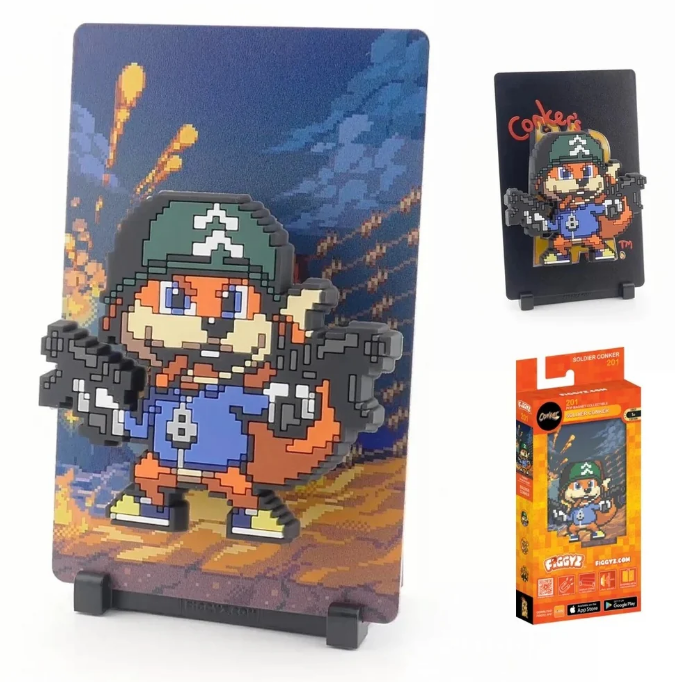 FiGGYZ Conker's Bad Fur Day Soldier Conker 11cm Collectible Pop Magnet