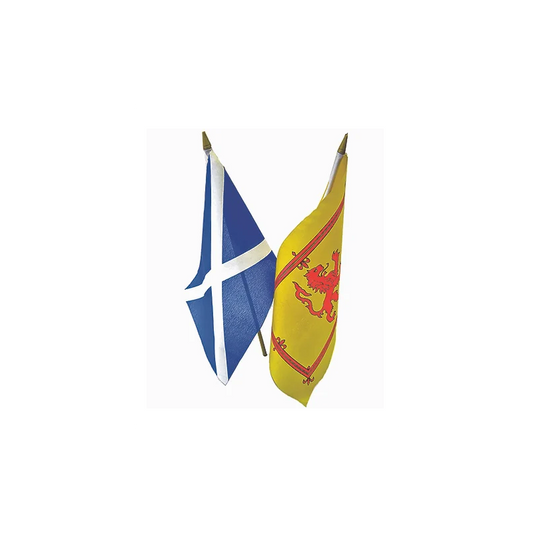 Twin Pack Scottish Flags 6 x 9cm
