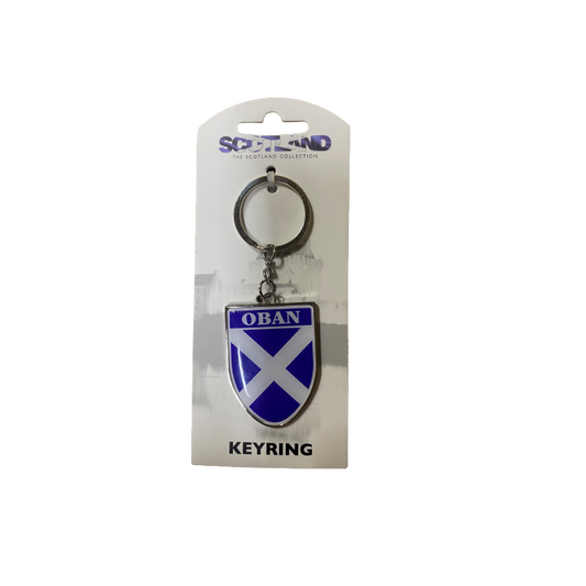 Oban Saltire Keyring