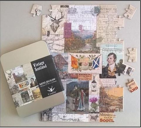VINTAGE SCOTLAND MINI JIGSAW PUZZLE
