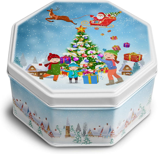 Campbells Shortbread 115g Christmas Tree Scene Tin (Petticoat Tails)