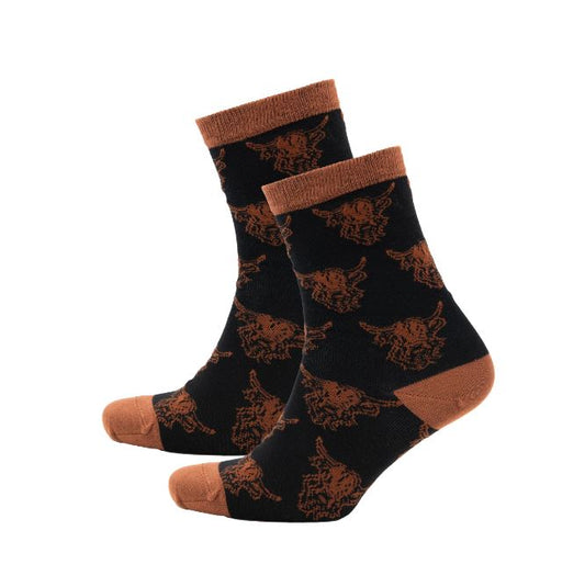 Heilan Coo Ladies Bamboo Ankle Socks - Black