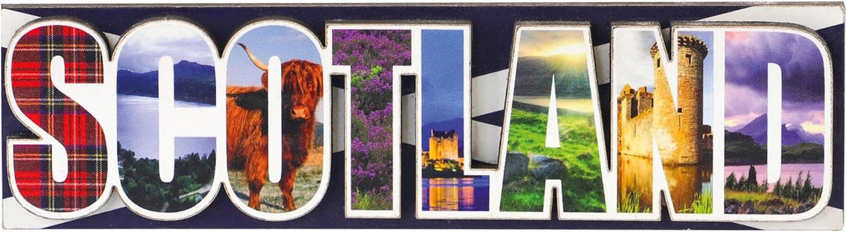 Scotland Collage 3D MDF Fridge Magnet