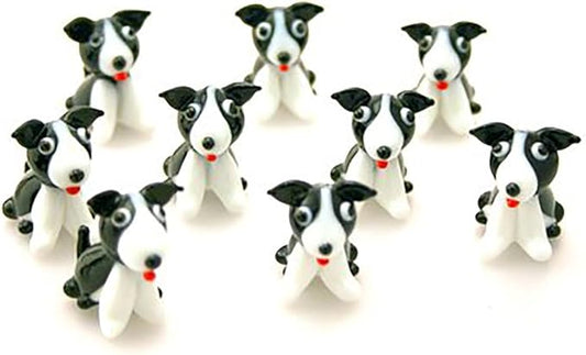GLASS BORDER COLLIE WITH RED TONGUE (1 SUPPLIED)