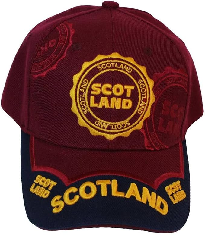 Scotland 3D Stamp Cap - Maroon