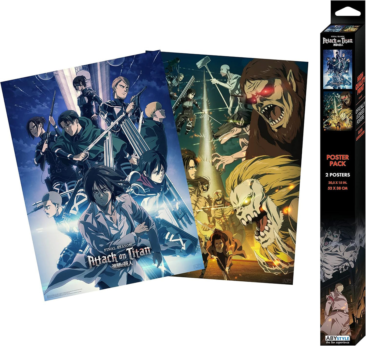 Attack on Titan Set of 2 Chibi Posters - 52 x 38 cm