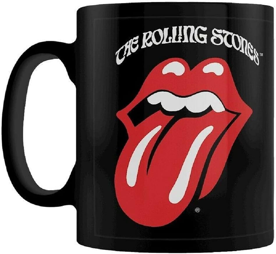 The Rolling Stones (Retro Tongue) Black Coffee Mug