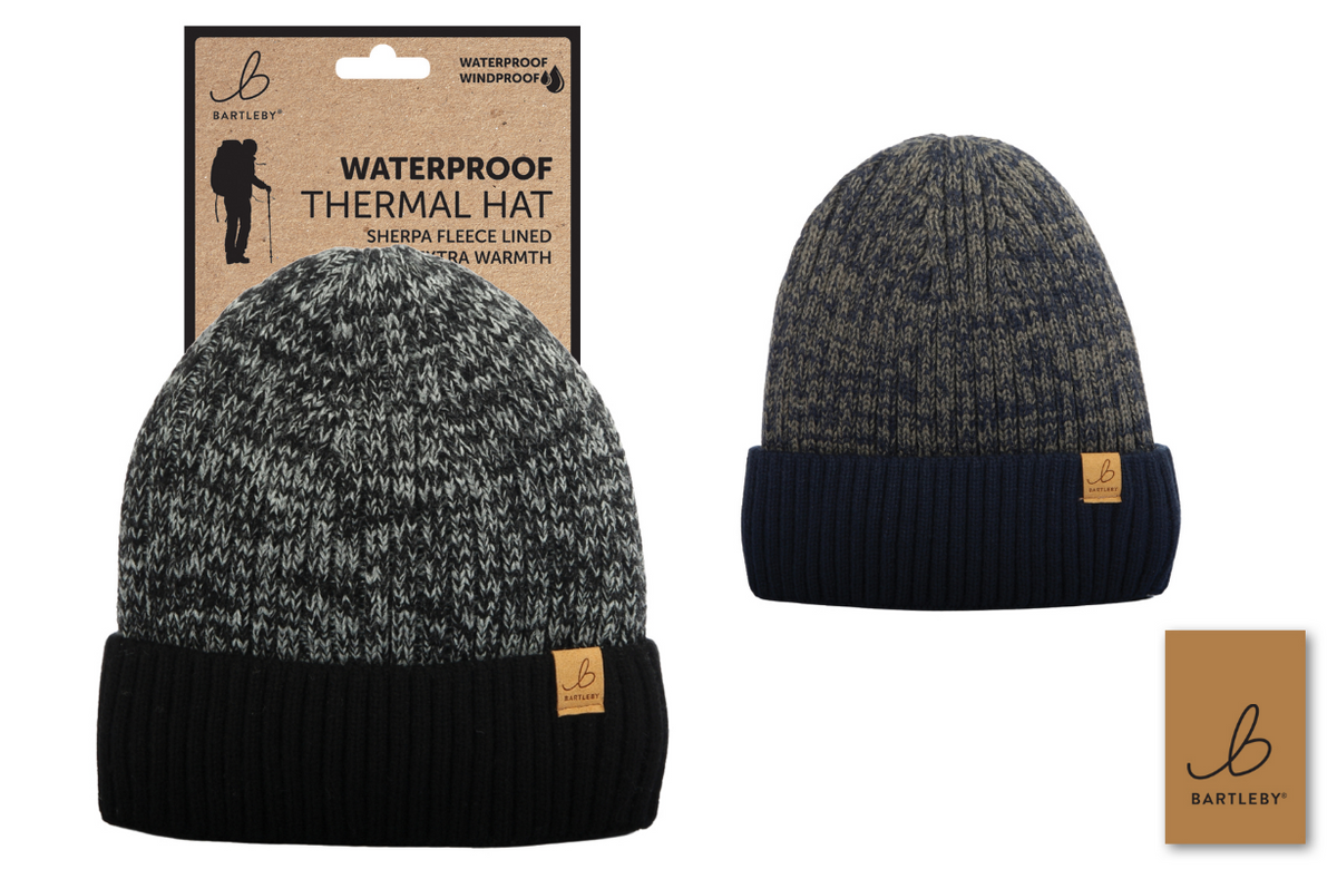 Unisex Waterproof Hat - Contrast Marl