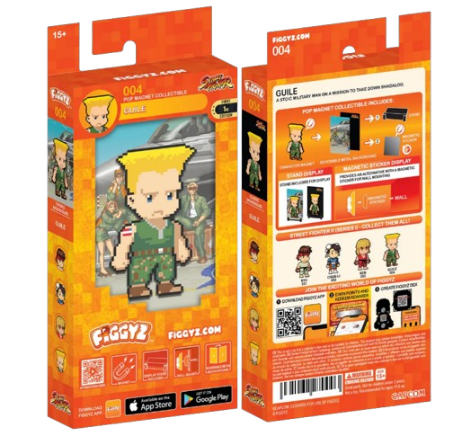 FiGGYZ Street Fighter Guile 11cm Collectible Pop Magnet