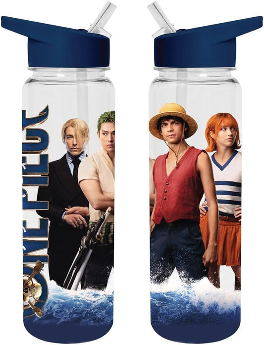 One Piece Live Action (The Crew) Plastic Drinks Bottle with PE Straw
