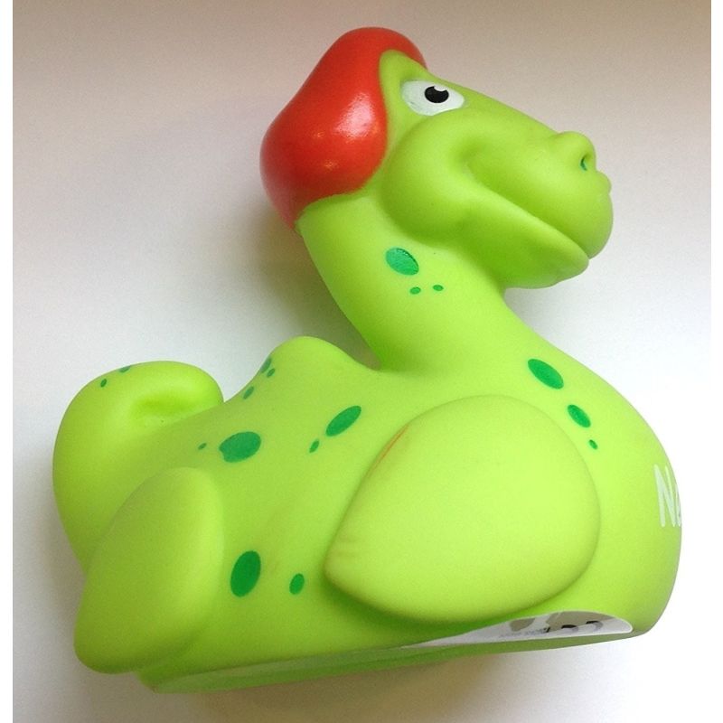 Rubber Nessie bath buddy